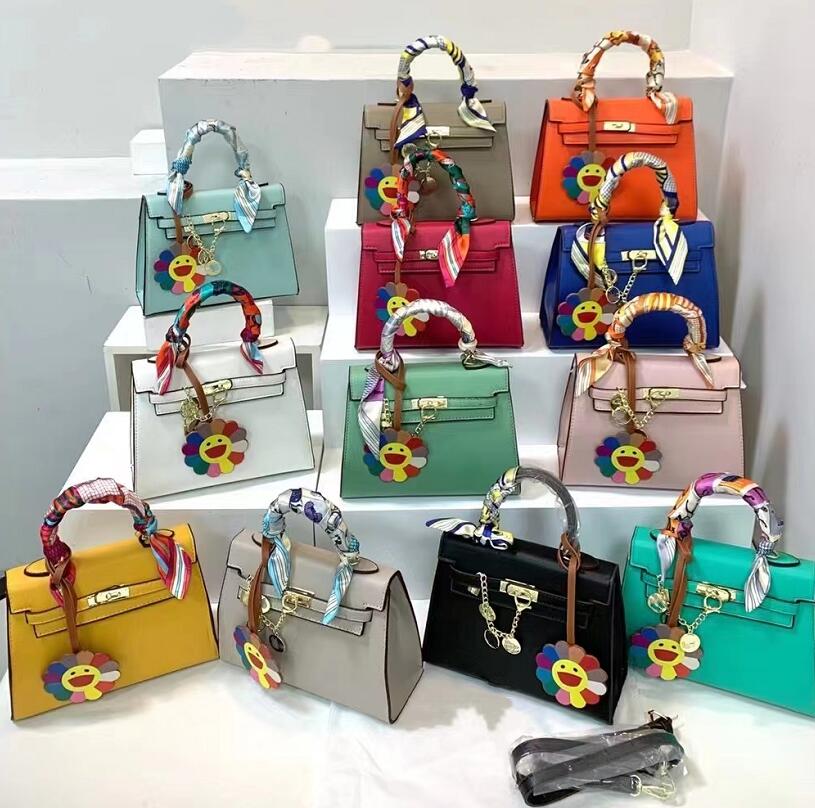 

Luxury Classic Handbag Women Single-Shoulder Bags Designer Sunflowers Handbags High Quality Messenger Crossbody Tote Solid Color Wallet Lady Clutch, Blue