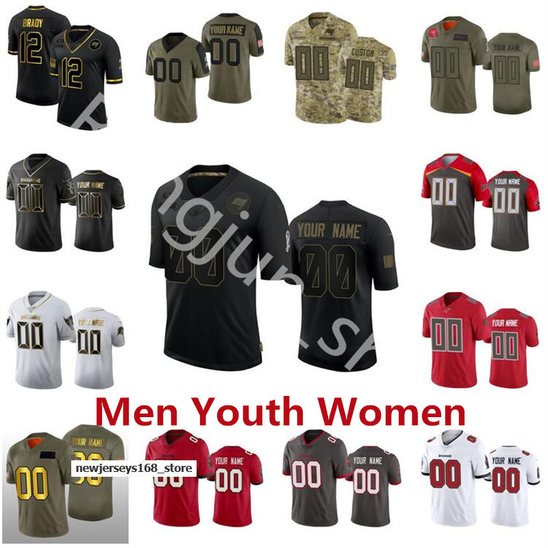 

Jersey 2022 Tampa Bay Men Women Youth Buccaneer Stitched Football 12 Tom Brady 13 Mike Evans Elite Custom''NFL''jerseys Size S-6XL