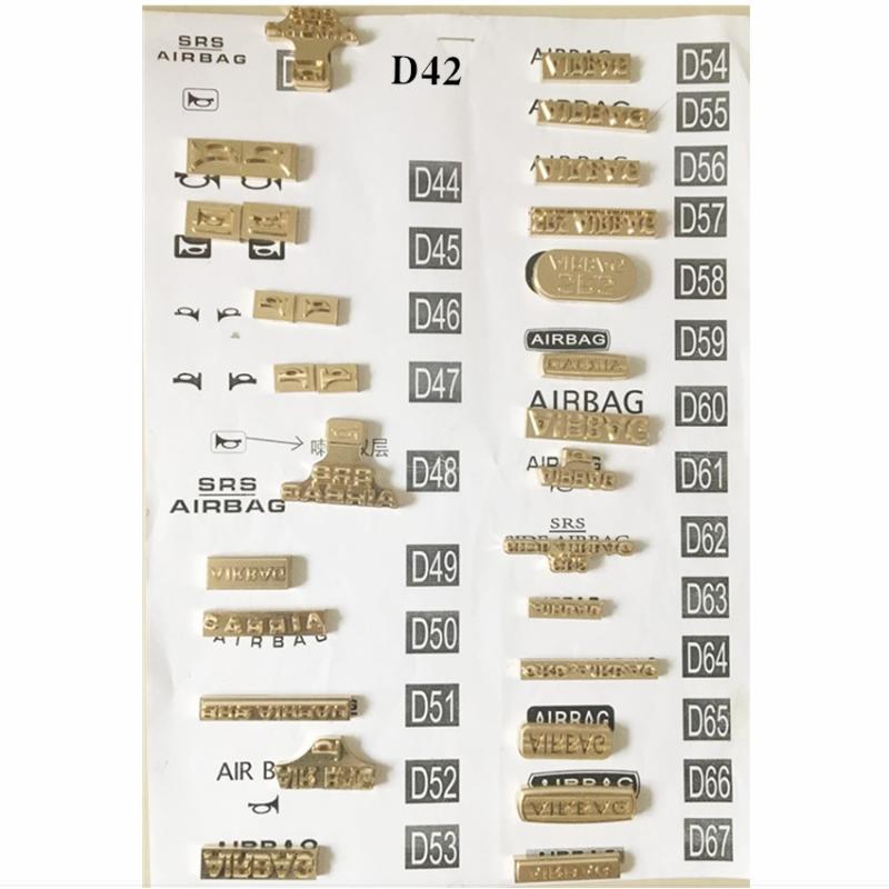 

Steering Wheel Covers Airbag Dashboard Brass Mould Car Upholstery Embossing Stamp For D37-D55Steering