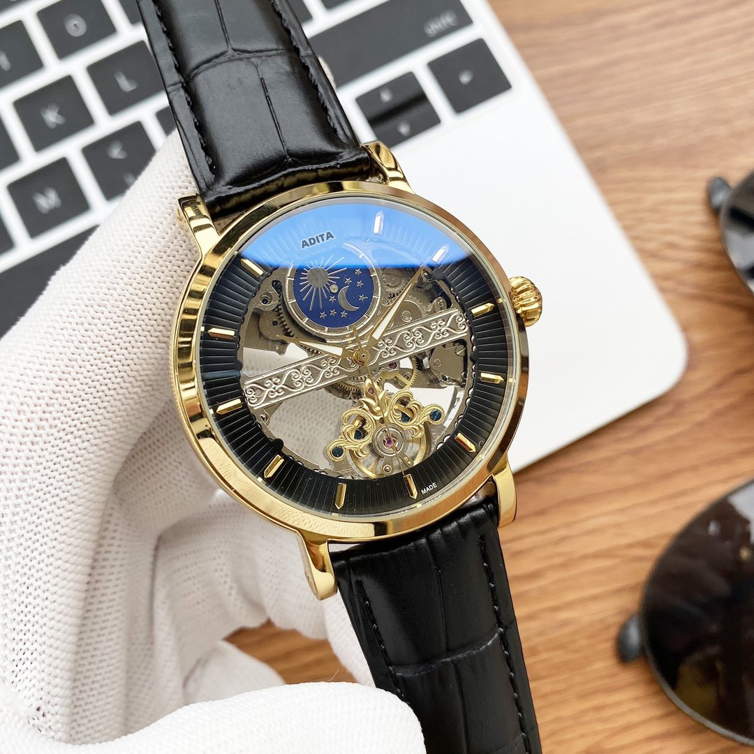 ADITA high quality watch for men and women automatic mechanical movement stainless steel 18K gold imported Swiss origin top quartz couple diving
