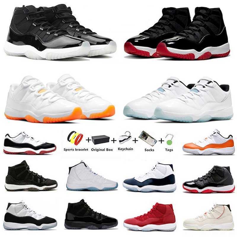 With Box Jumpman Citrus 11 Legend Gamma Blue man basketball shoe 25th Anniversary Jubilee Bred High Low Cap Gown Concord 11s men woman trainer sh