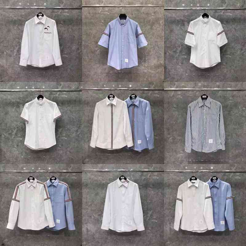 

Tb Thom Tide Brand New Tb Shirt Oxford Poplin Fabric Double Webbing Long-sleeved Shirt Bottom Coat, 17