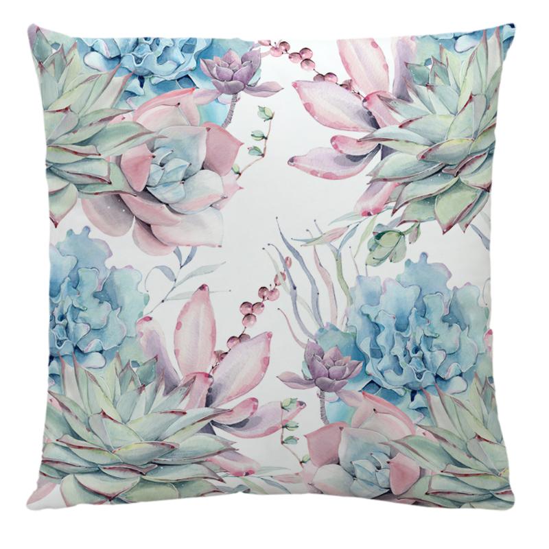

Pillow Case Blue Ocean Printing Cushion Cover Holiday Carnival Party Car Sofa Home Decor 45*45