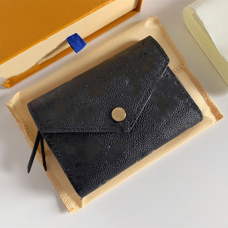 

Cowhide Emboss Victorine Fold Short Wallets Coin Purse Top Quality Designer Luxury Clutch Bags Women Lady Fashion Passport Business Credit, Style 7 12x9cm