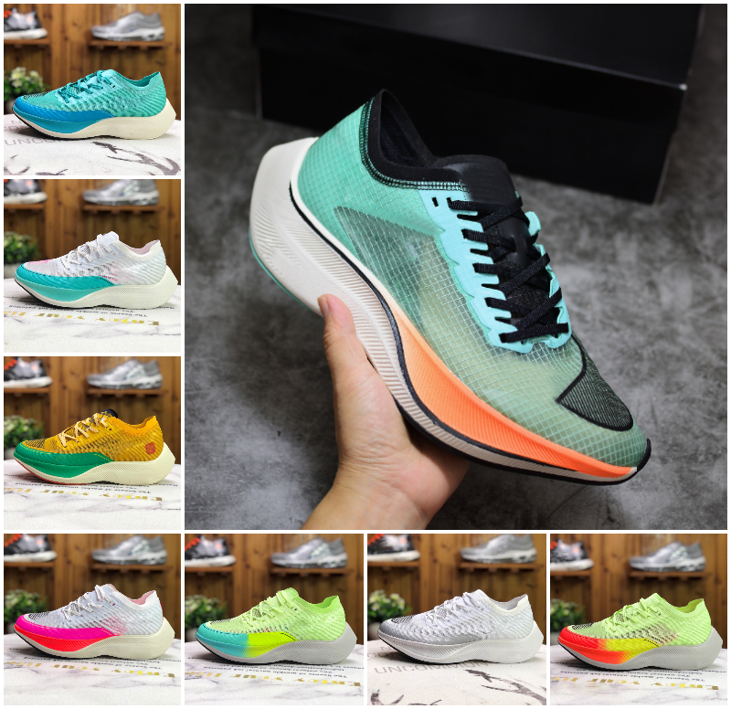 

2022 ZOOMX Vaporfly Next% 2 Running Shoes Womens Mens Fashion University Gold Aurora Green Ekiden Be True Volt Zoom White Metallic Silver Jogging Trainers Sneakers, Bubble package bag