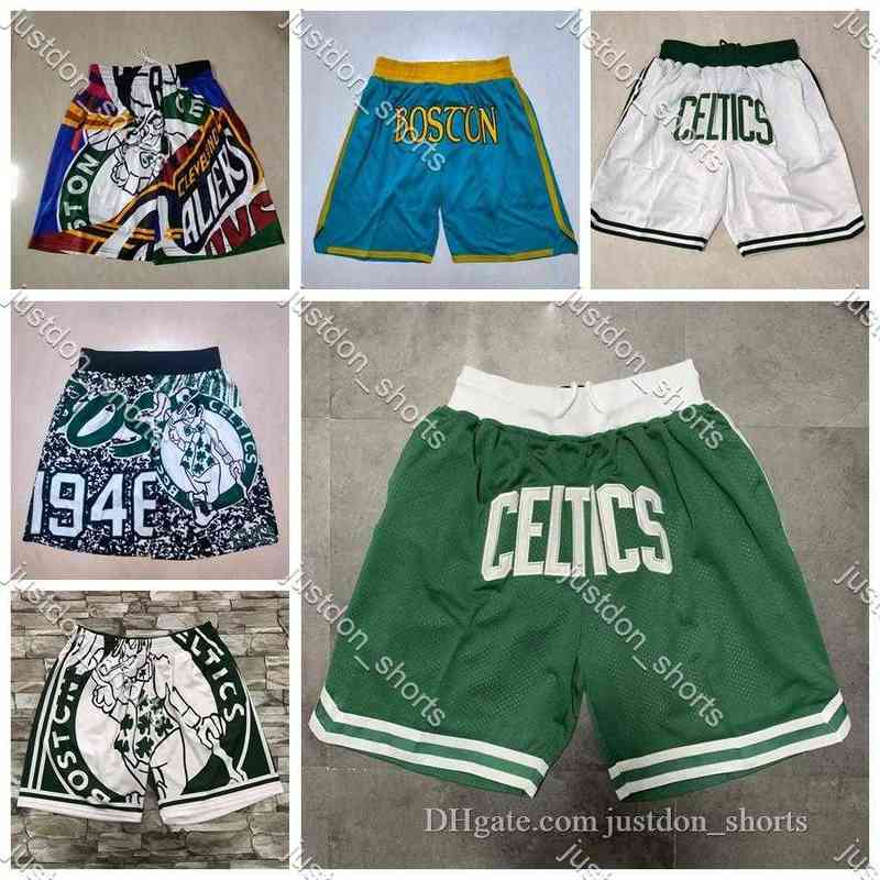 

Mens JUST DON Pockets Basketball Shorts Retro Stitched Mitchell Ness Kevin Garnett 5 Gordon Hayward 20 Pierce 34 Sweatpants Green Pants, Like pics