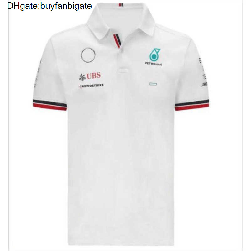 Petronas Men's Luxury t Shirts Designer Mercedes Amg Top F1 Formula One Racing Polos Women Casual Short Sleeve T-shirts Benz Polo Lewis AHWO