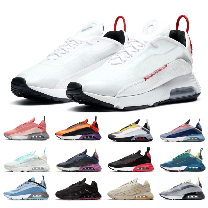 

2090 running shoes men women pure platinum black white oreo photon dust fire pink Aurora Green wolf grey mens trainers sneakers shoes