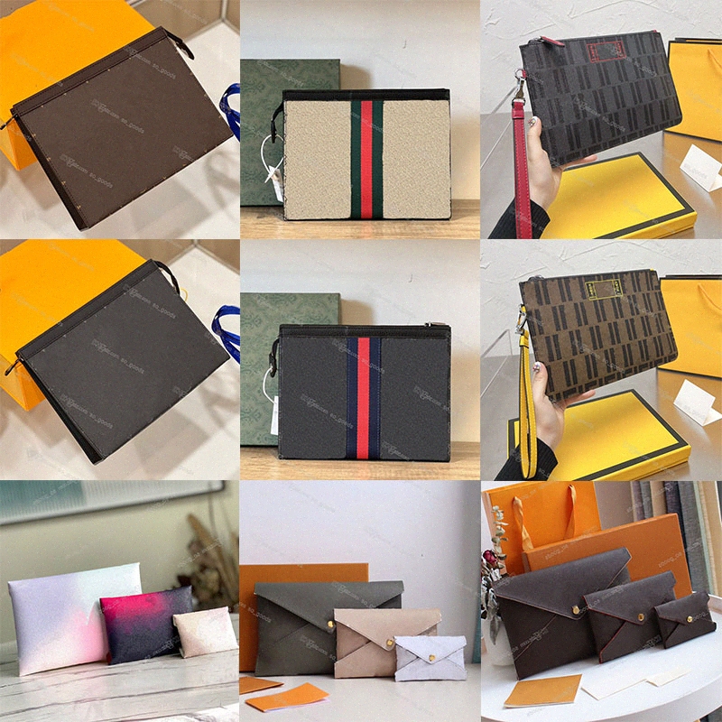 pochettes pour hommes et femmes de diverses marques de mode de luxe Voyage Kirigami Senat Pouch Sacs à main en cuir Monograms Evening Bag X0vu #