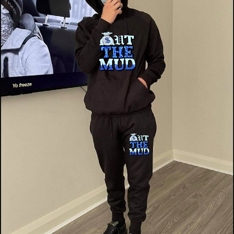 

Set autumn and winter men s sportswear track suit 2 piece set hoodie pants street style jacket coat 220613, Photo color6