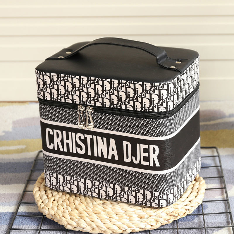 

high quality fashion Women Designer cosmetic bags organizer famous makeup bag travel pouch make up ladies cluch purses organizador toiletry zipper set dd, 1 gray