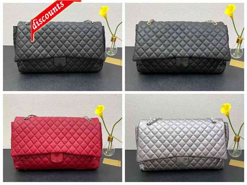 

6081 Design Luxury Letter Brand Shoulder Chain Cc Bag Woman's xxl Jumbo Maxi Gst Shopping Bags Lambskin Leather Vintage Plaid Handbag Messen, Picture show