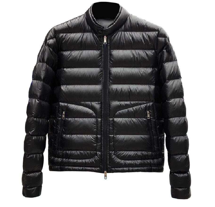 Doudoune à col montant pour homme, imperméable, Double fermeture éclair, parka douce et chaude, couleur noire, taille 12345