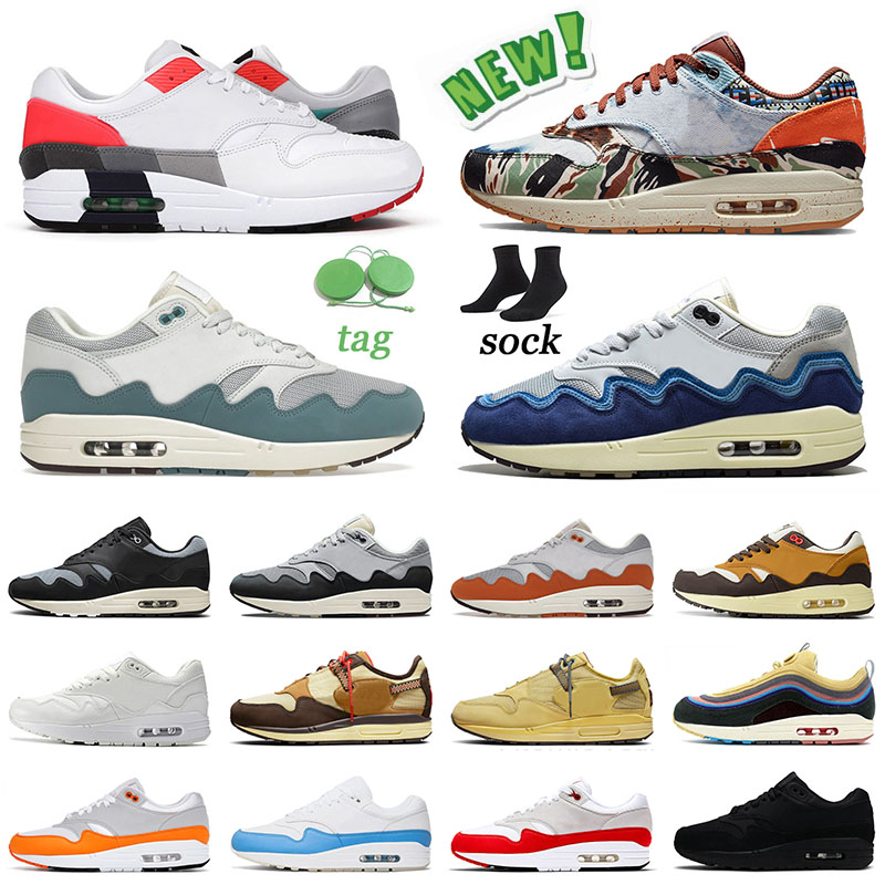 

Concepts x 1 87 Men Trainers Designer Shoes 1s Patta Waves Running Sneakers Evolution Of Icons London Heavy Sports Women Bred White Gum OG Anniversary Monarch, B3 36-45 patta grey black