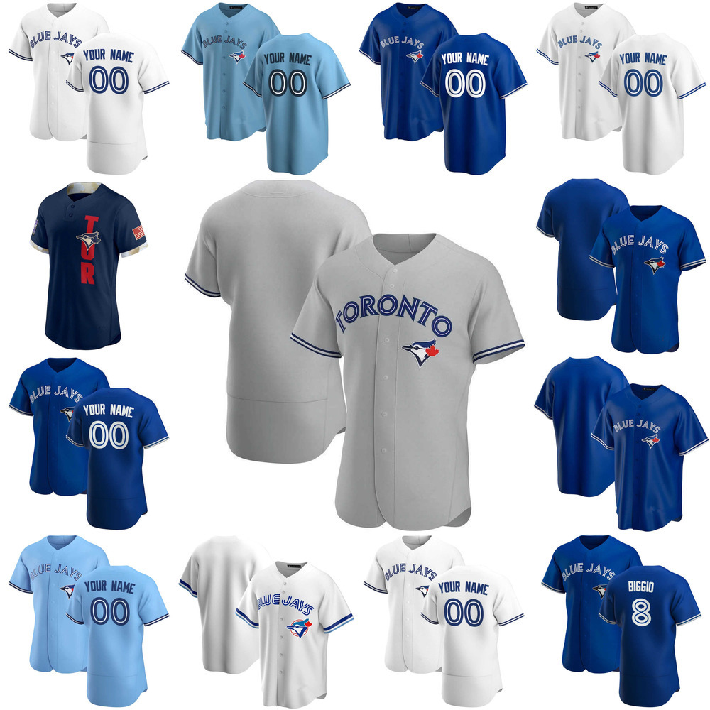 

Baseball Jerseys Custom Jersey Toronto''Blue''Jays''Mens women Youth Cavan 8 Biggio George 4 Springer Bo 11 Bichette Vladimir 27 Guerrero Jr. Baseball Jerseys, Color
