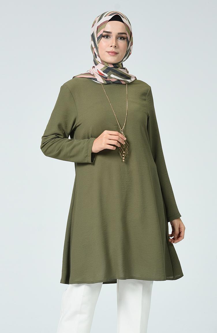 

Women's Blouses & Shirts Minahill Khaki Tunic 0051-03