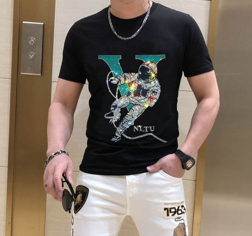 

2022 t shirt for men summer soft short sleeve with high quality Korean Style Tees 022, Purple