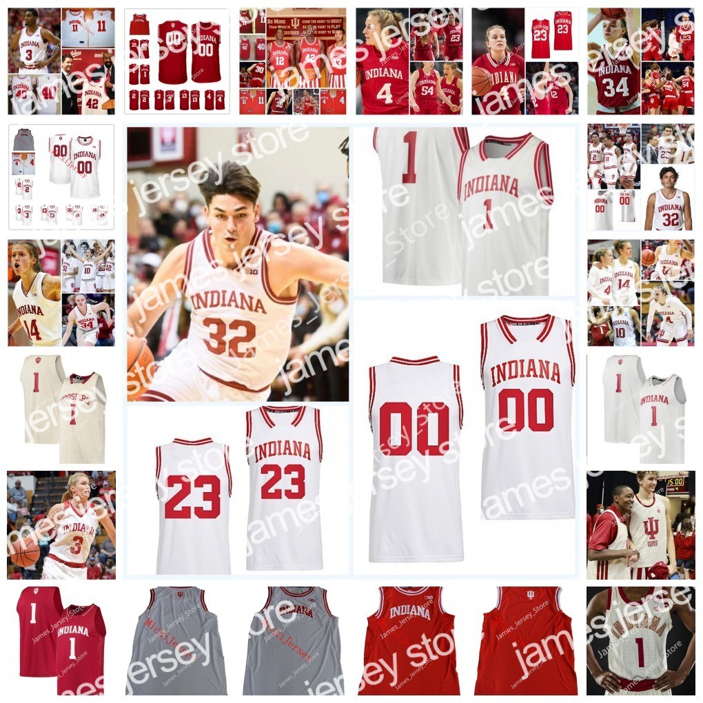 

James James NCAA Custom Indiana Hoosiers Basketball Jersey Butch Joyner Jay Edwards Rick Calloway Bobby Leonard Joe Cooke Marshall Strickland Troy