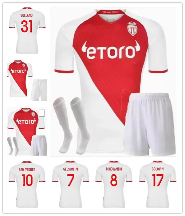 

2022 2023 Top Quality AS Monaco BEN YEDDER Soccer Jerseys JOVETIC GOLOVIN 22 23 maillot de foot Flocage JORGE Men Kids Football Shirt
