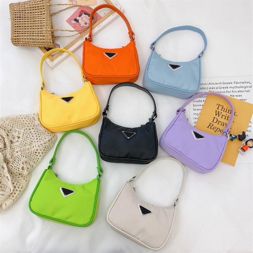 

2021 Fashion DESIGNER Suger Colorful Girl Children Cute Letter Casual Messenger Accessories Bag Kids Handbags Gifts243p, Beige