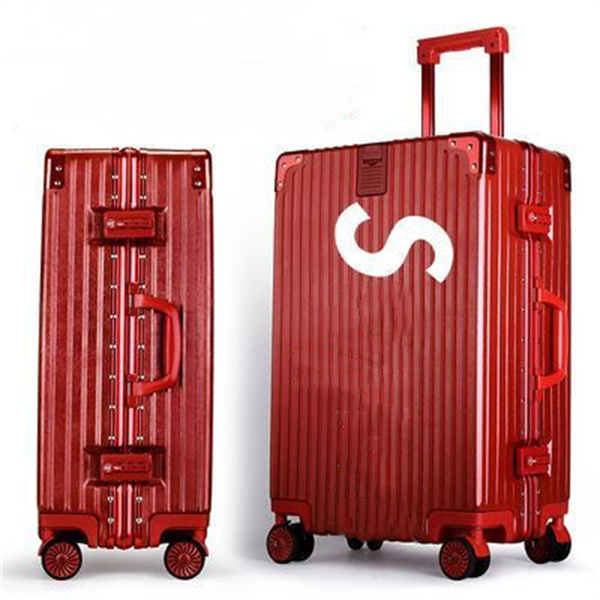 

SU suitcase 2022 Upgrade retro aluminum frame anti scratch rod box universal wheel male 20 inch 28 password box