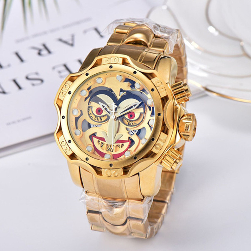 

Invincible DC Comics Joker Mens Quartz Wirstwatch 52mm Waterproof Luminous Undefeated Luxury Watch Invicto Reloj De Hombre For Dropshipping