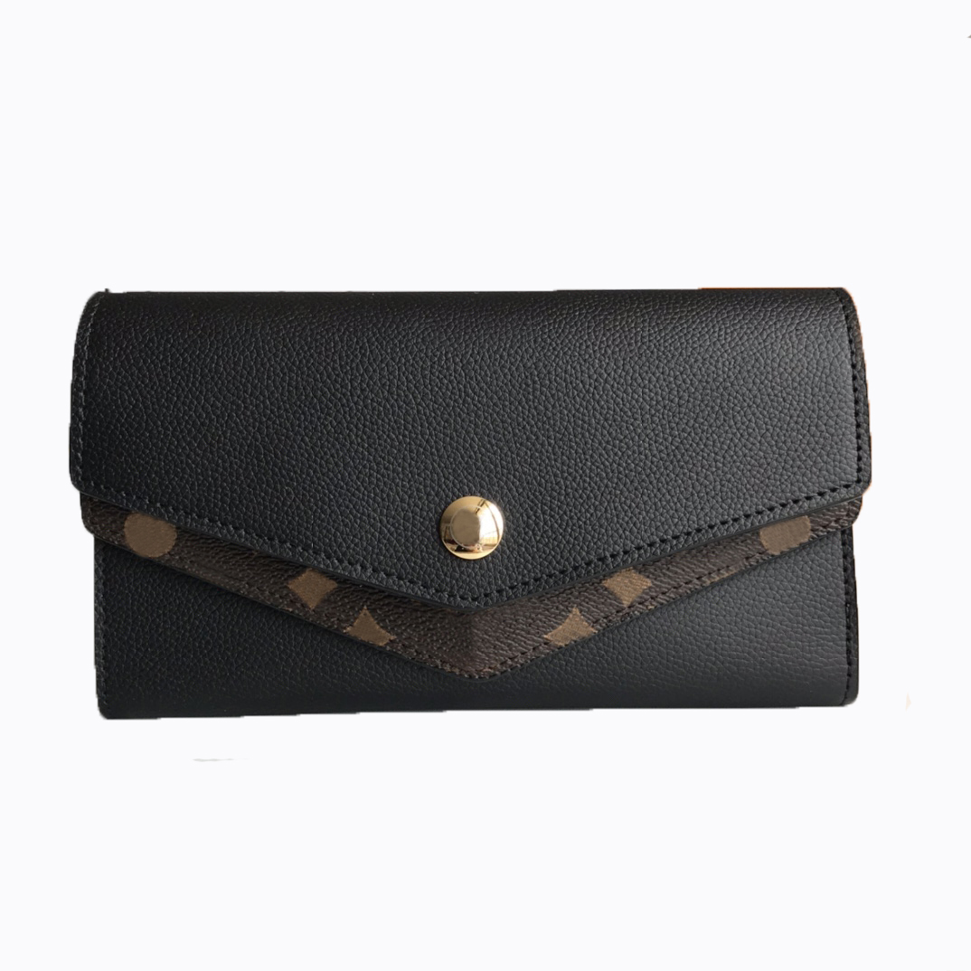 

Fashion Designers Zippy WALLET Mens Womens leather Zipper Wallets High Quality Flowers Coin Purse Handbags Long Card Holder Clutch With Box Dust bag 64-317, Extra freight(not wallet)
