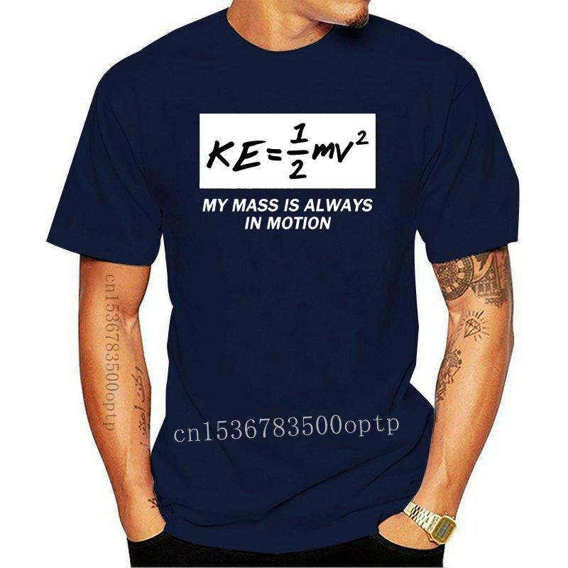

Men's T-Shirts Kinetic Energy Mass In Motion T-Shirt Building Graphic Quirky Novelty Tshirt For Men Cotton Simple Create Gents SunlightMen's, Redmen
