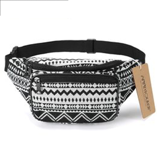 

Waistpacks Fashion Women Waist Packs red pvc Fabric Fanny Pack Double Zipper Chest Bag Tribal Phone Belt Bag crossboby handbags Handbag designer wallet lovs