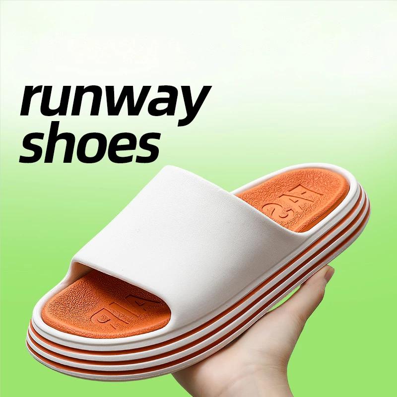 

Slippers Unisex Sandals Summer Beach Men Soft Casual Slip-on Slide Women EVA Platform Non-slip Pool Outdoor Shoe SandalSlippers, B-pink