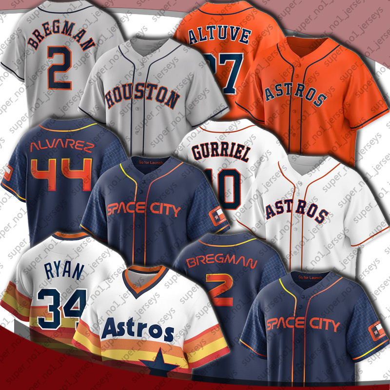 

2 Alex Bregman 27 Jose Altuve Jersey Baseball Space Houston City Astros Connect Yordan Alvarez Yuli Gurriel Kyle Tucker Jerseys Verlander Jake Meyers Craig Biggio, Woman custom jersey (tkr)