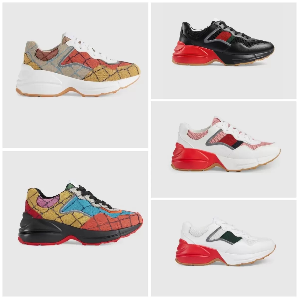 

Designer shoes Rhyton Sneakers Beige Men Trainers Vintage Luxury Chaussures Ladies outdoorShoes with box size 35-45