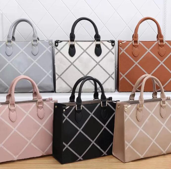 

Classic tote bag handbag onthego Louiseity Viutonity Totes Designer Bags Lvs Crossbody Luxury Flower Leather print Ladies large capacity Shoulder shopping pocket, Extra fast shipping