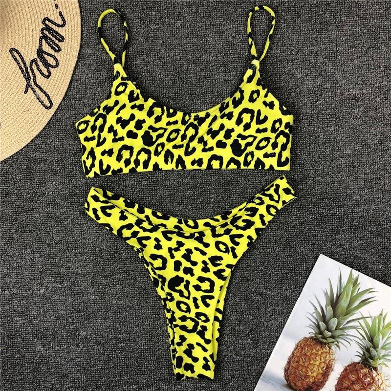 

Women' Swimwear Leopard Bikini, Black