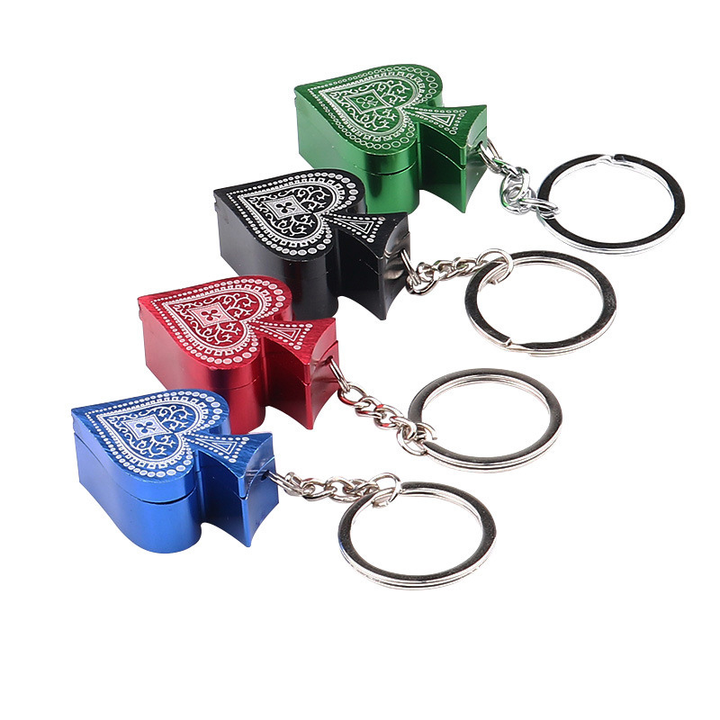 

Cigarette Shape Smoking Pipes Metal Cigarette Hitter portable Water Pipe Playing card heart shape 4 Color One Hitter Bat Metal Smoking hookahs bong