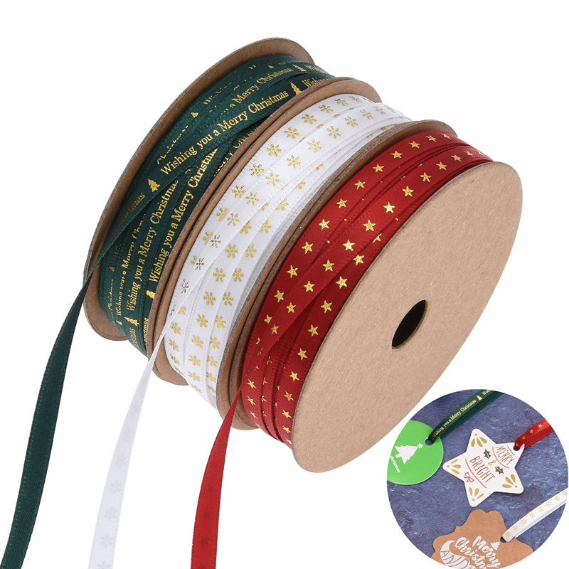 

Snowflake Ribbon Christmas Gift Craft Tools Wrapping Strap Gift Rope 10 Yards x 5MM 1222660