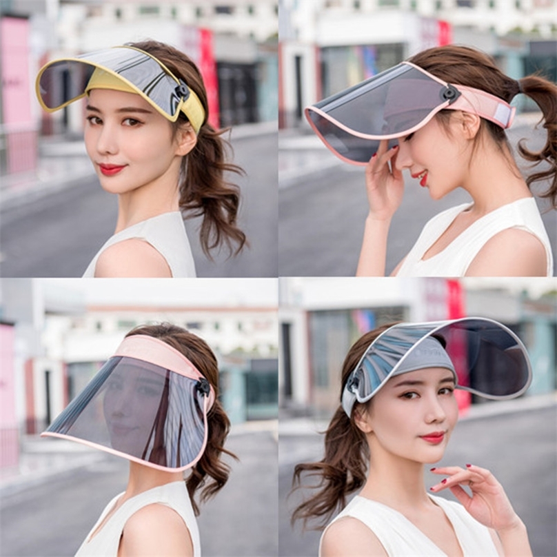 

Women Summer Big Lens Sunshade Leisure Sun Protection Hat AntiDroplet Hollow Top Breathable Outdoor Riding Cap UVProof A72 220615, Yellow