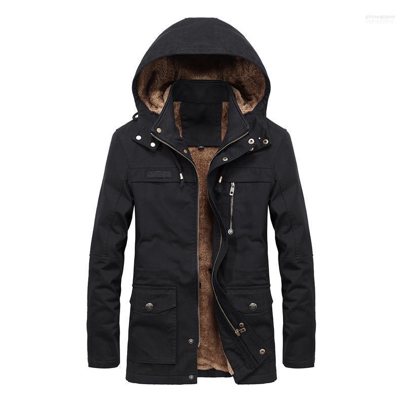 

Men's Down & Parkas Winter Jacket Fashion Hooded Coat Windbreaker Mens Clothing 2022 DD6MF1 Phin22, Army green