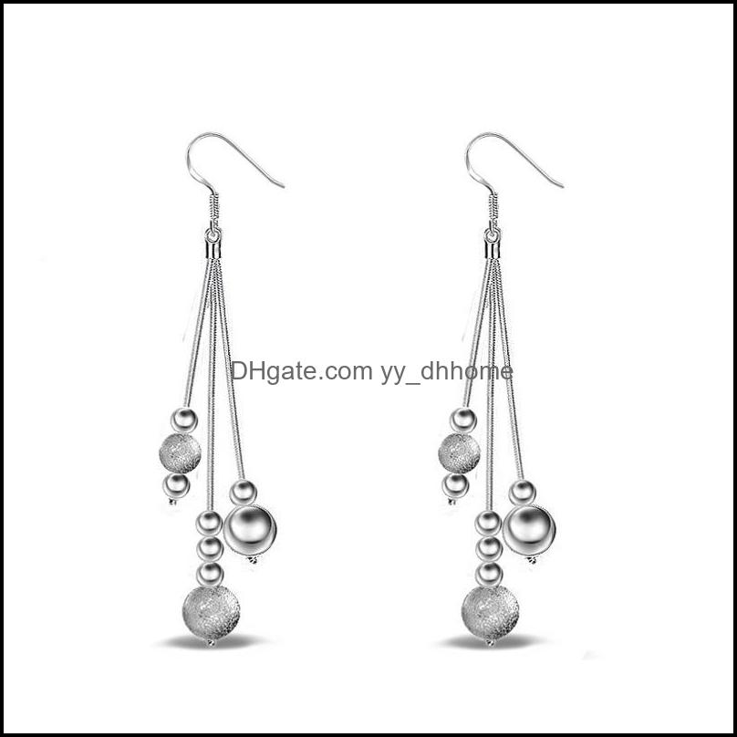 

Dangle Chandelier Earrings Jewelry Sier Fashion Lucky Beads Drop For Women Girls Gift Jewellery Wholesale 0773Wh Delivery 2021 Xj6Up