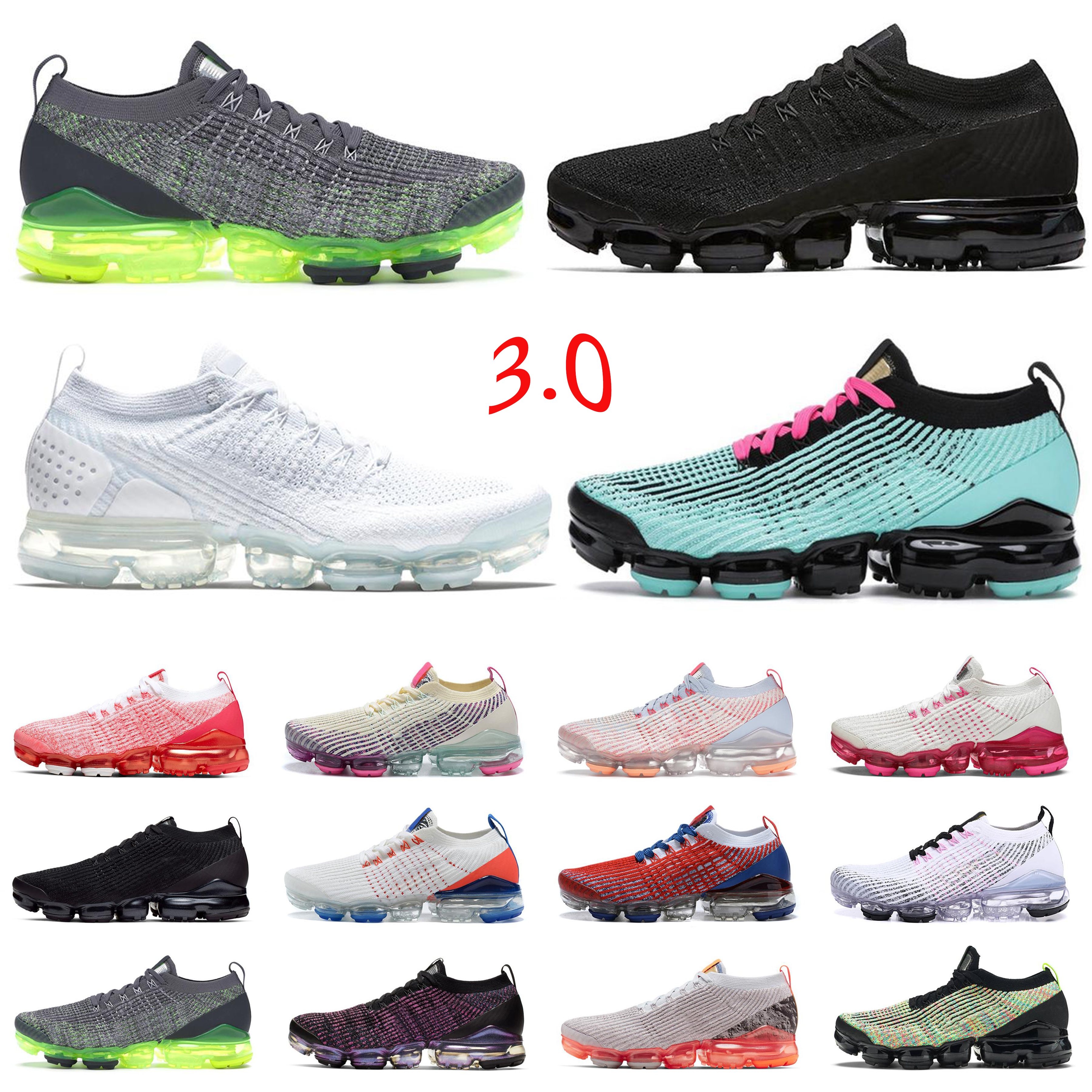 

Fly 3.0 men running shoes knit 2.0 women triple black Blue Fury Vast Grey South Beach Pink Rose Mens Trainers Sports Sneakers size 36-45, Hydrogen blue with black symbo