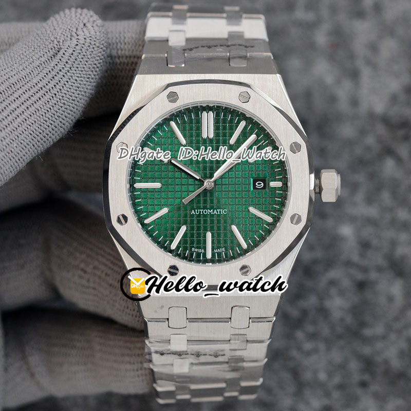 

V7 Updated Version 41mm Gents Watches Green Texture Dial 4130 Whole Automatic Mens Watch Stainless Steel Bracelet Hello_Watch C08, Waterproof service