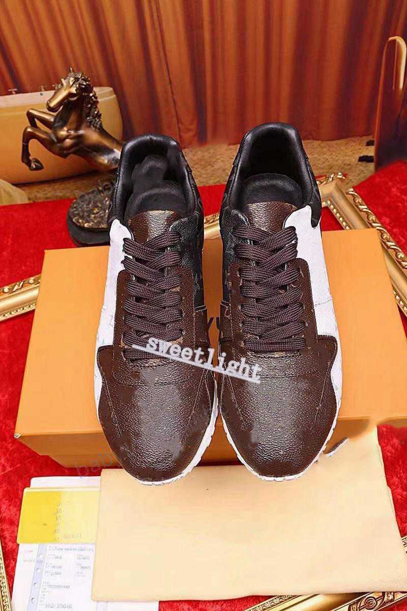 

2021 High Quality Design Leather Plus Run Away Sneakers Fashion Shoes Men's Original Box Running Errands Outdoor Activities Admiration