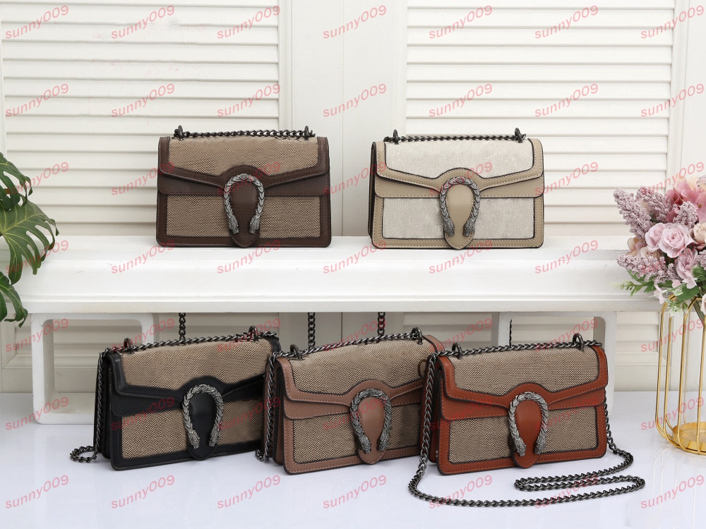 

New Style Messenger Bag Fashion Luxury Women's Bag Chain Single Shoulder Faucet Decoration 499623 K9GSN 4075, White