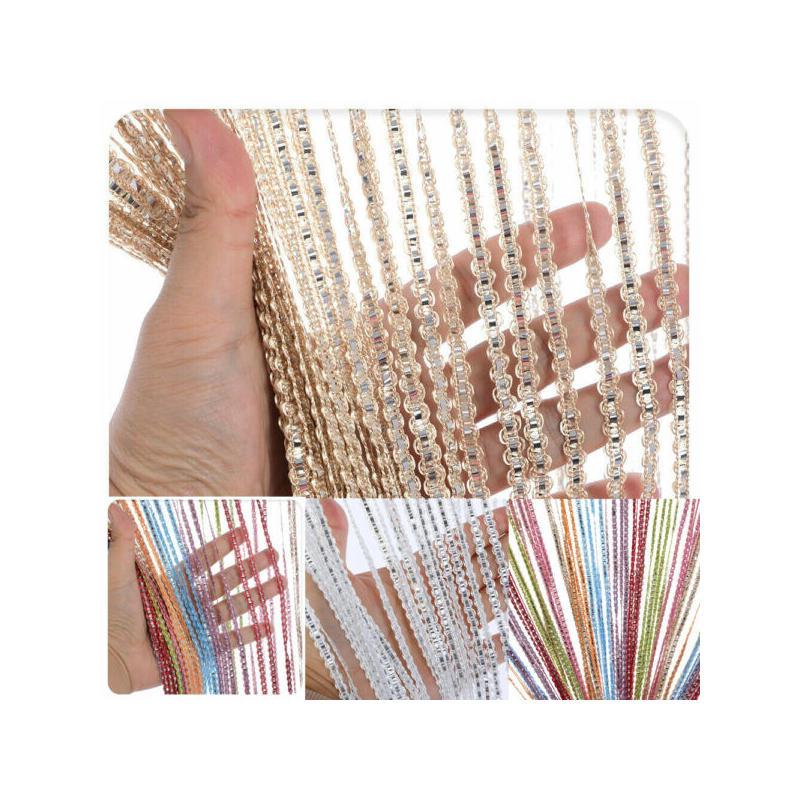 

Curtain & Drapes 100*200CM Door Windows Hanging Beaded Decors String Summer Insect Screen Tassel Panel Curtains
