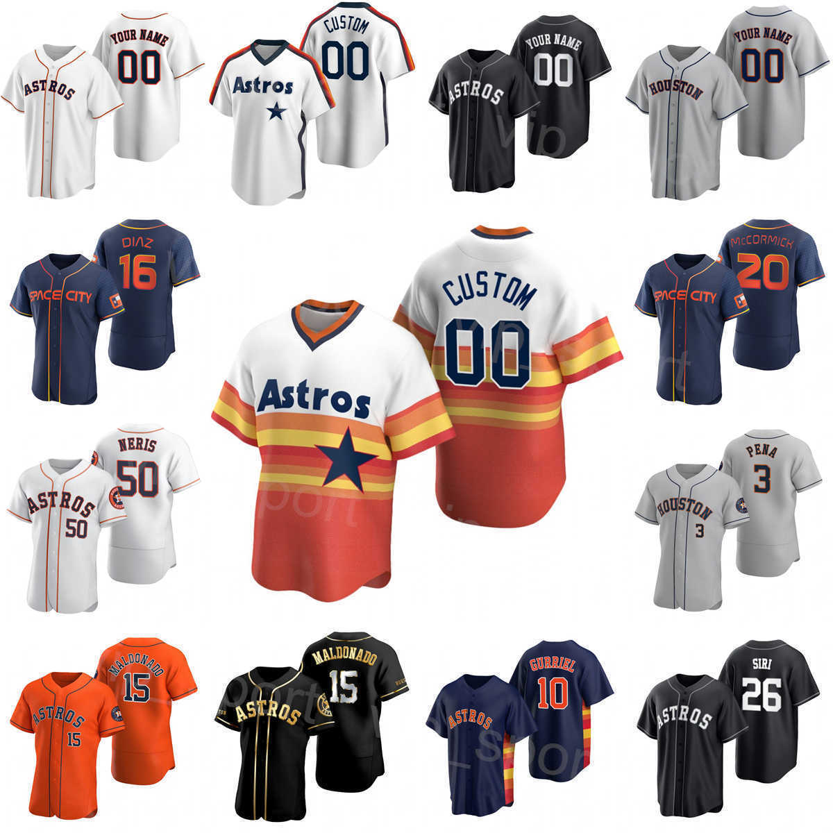 2022 Baseball 26 Jose Siri Jersey City Connect 20 Chas McCormick 50 Hector Neris 88 Phil Maton 47 Rafael Montero 35 Justin Verlander 77 Luis Garcia