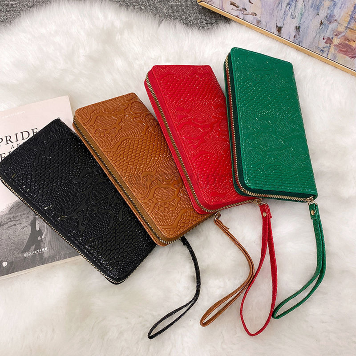 

Designer Card Wallet On Chain Woman Mens Latest Crocodile Texture Leather Long Wallet High Capacity Wallet Trend Key Cc Pink Womens Hand Mobile Phone Bag, 111111
