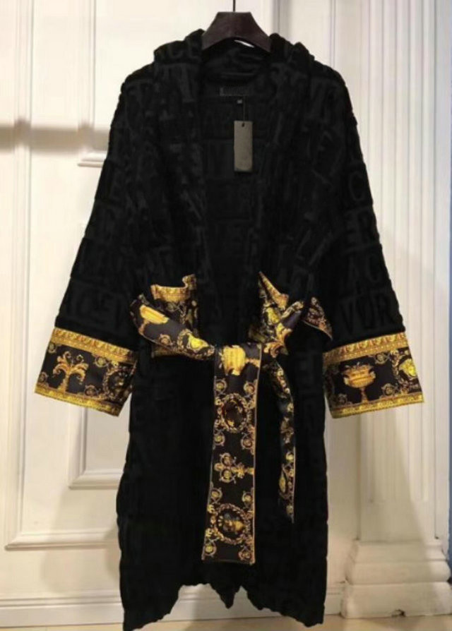 

Multipurpose Fashion Sleepwear Mens Designer Robe Luxury Womens Bath Robes Printing Male Ladies Bathrobe Cotton Chunky Pajamas Top Quality U, Yellow