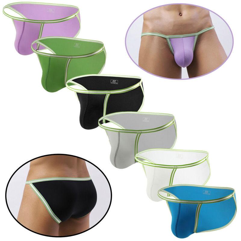 Slips 3 pièces/lot hommes slips Sexy gros pénis sous-vêtements t-back tongs G-string Gay Jockstrap Tangas Mini Bikini Homme culottes sous-vêtemen