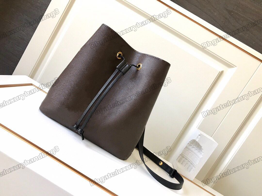 

NEONOE Designers Bucket Bag Handbags Fashion Women's Bags Monograms Flower Letters Purses Women Genuine Leather Shoulder Crossbody Luxurys Bag M44022