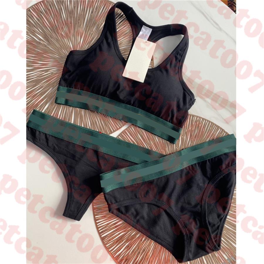 

Designers Womens Underwear Three Piece Textile Classic Logo Women Bikini Bra Set Sports Ladies Thong Lingerie244b, Please contact me real pictures